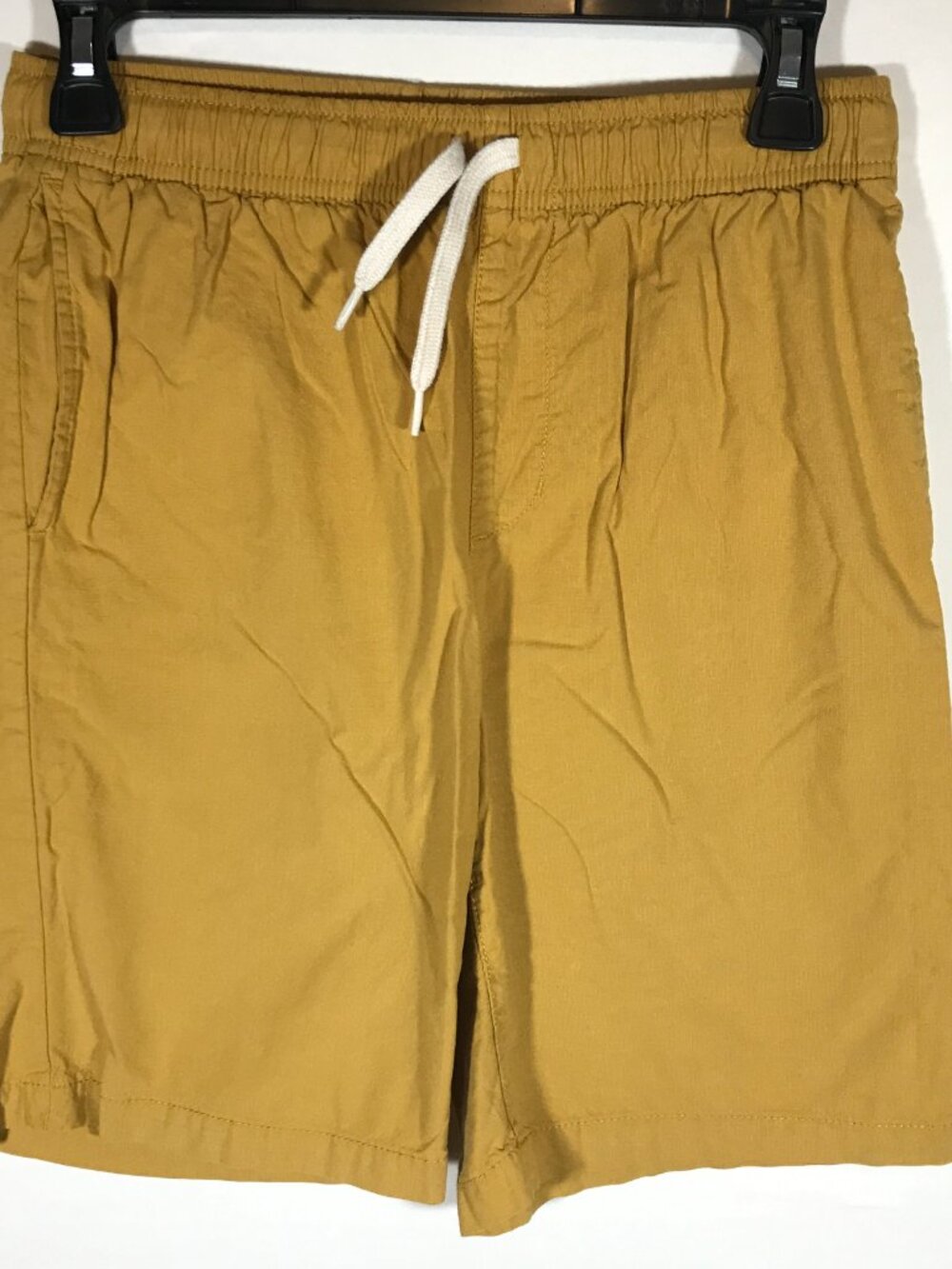 Old Navy Boy's XL 14-16 Mustard Yellow Elastic Waist Lightweight Casual Shorts